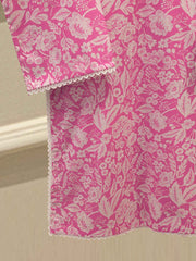 2 Piece - Embroidered Digital Printed Cambric Suit S114816