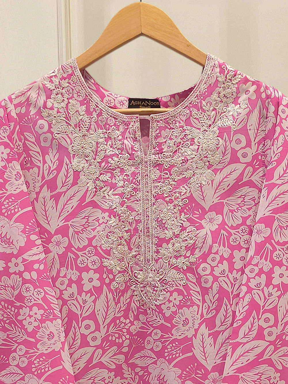 2 Piece - Embroidered Digital Printed Cambric Suit S114816