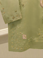 2 Piece- Pure Sheesha Silk Embroidered Suit S114813