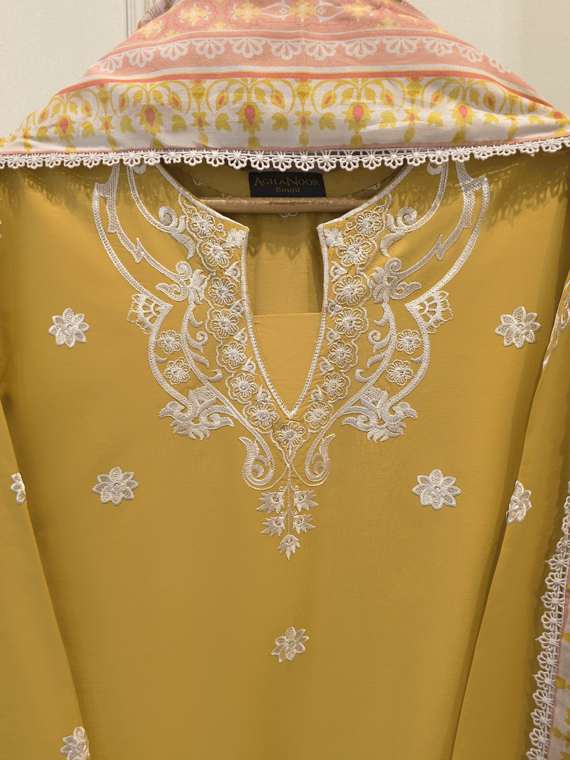 3 Piece - Embroidered Cambric Suit S114817