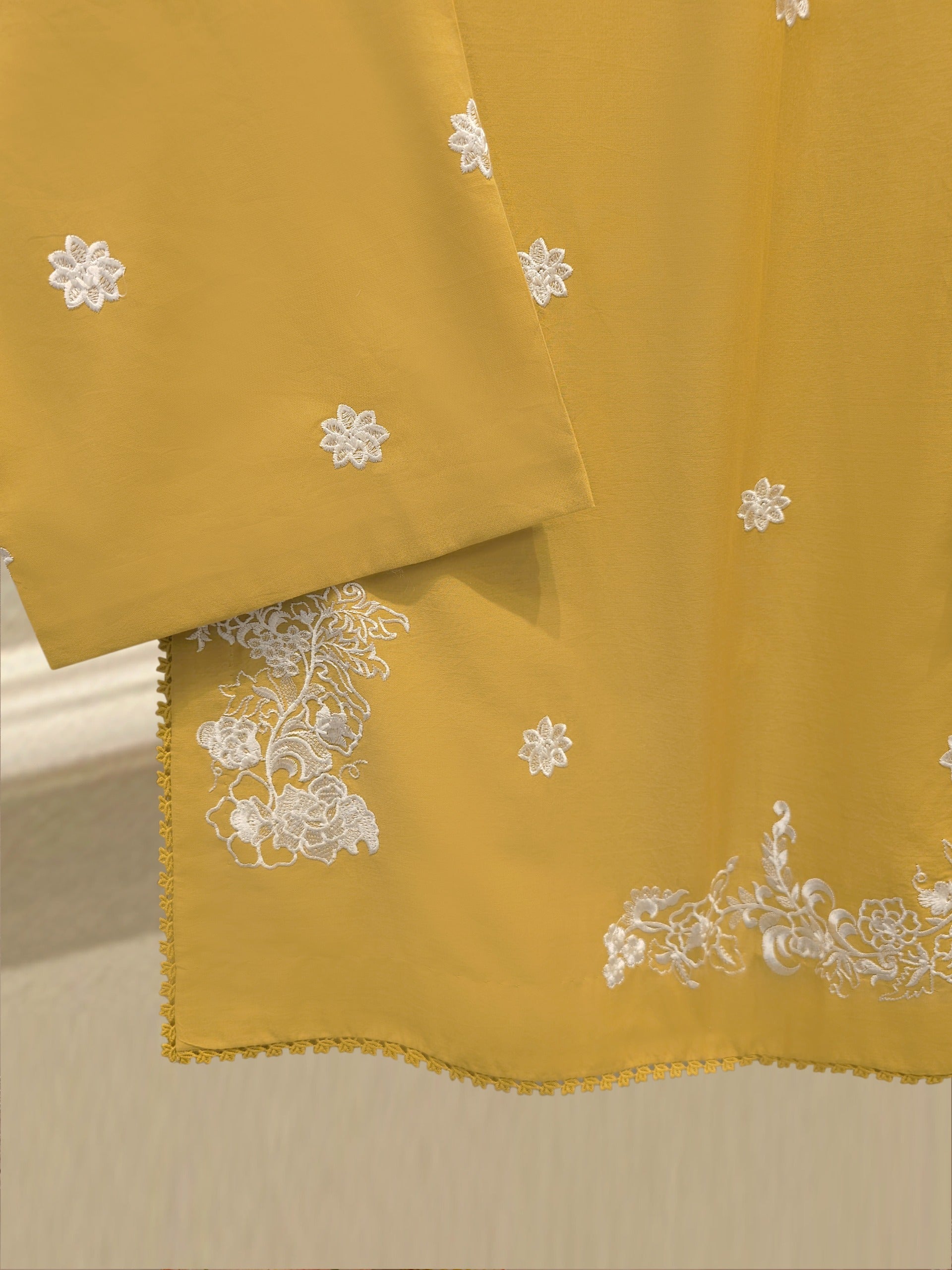 2 Piece - Embroidered Cambric Suit S114967