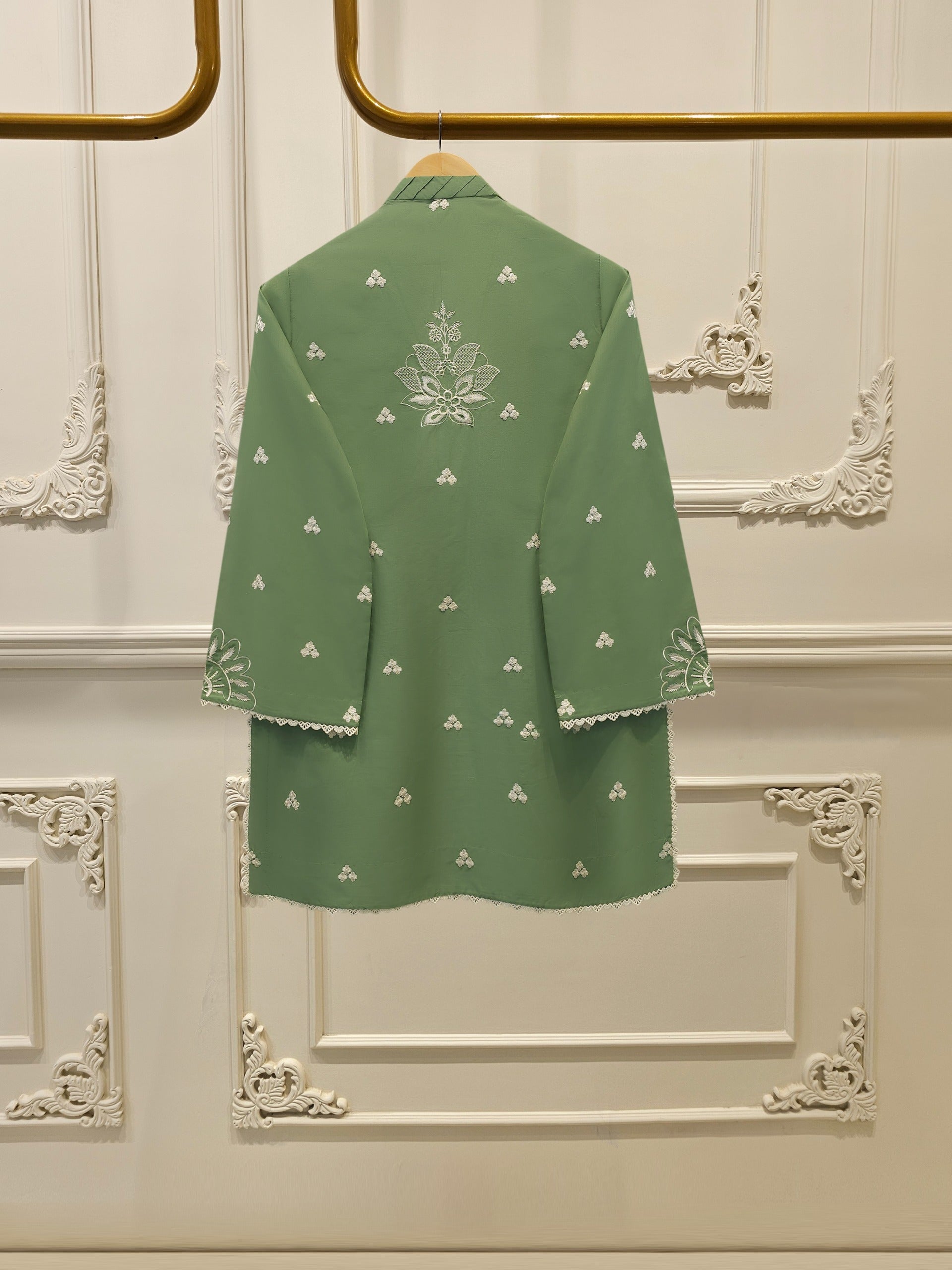 3 Piece - Embroidered Cambric Suit S114853