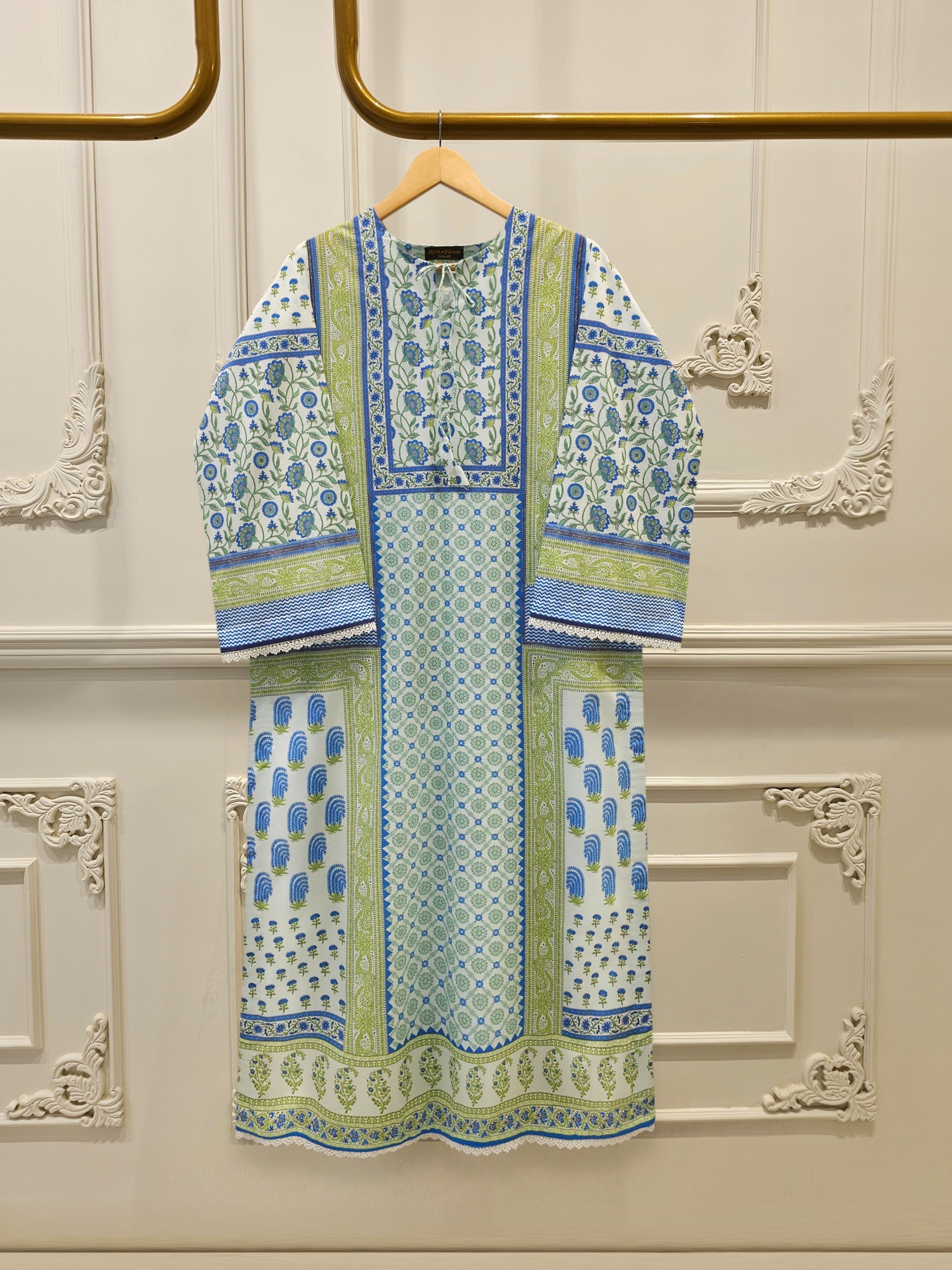 Elegant Digital Printed Cambric Shirt S114856