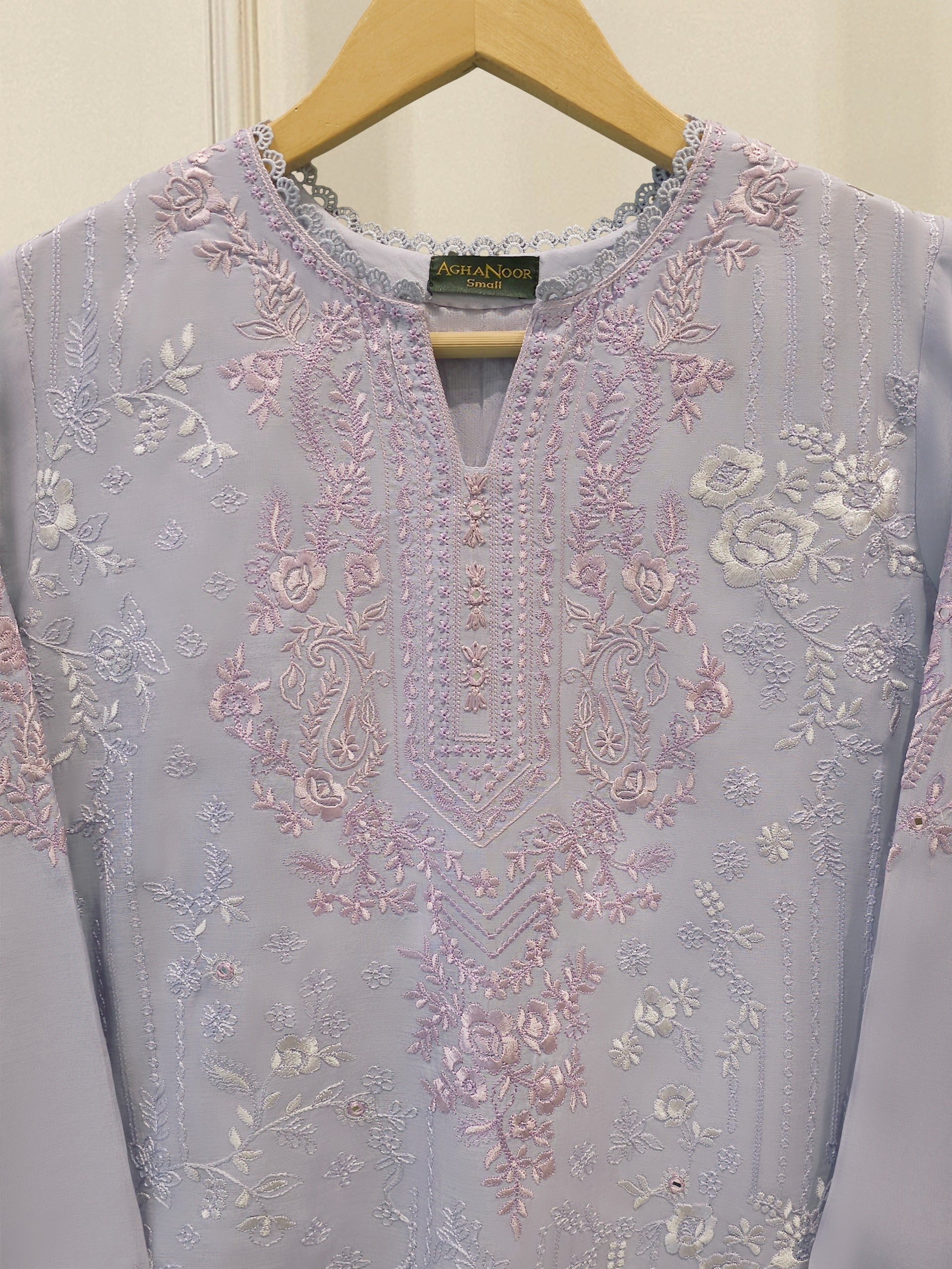 Embroidered Kora  Cotton Shirt S114887