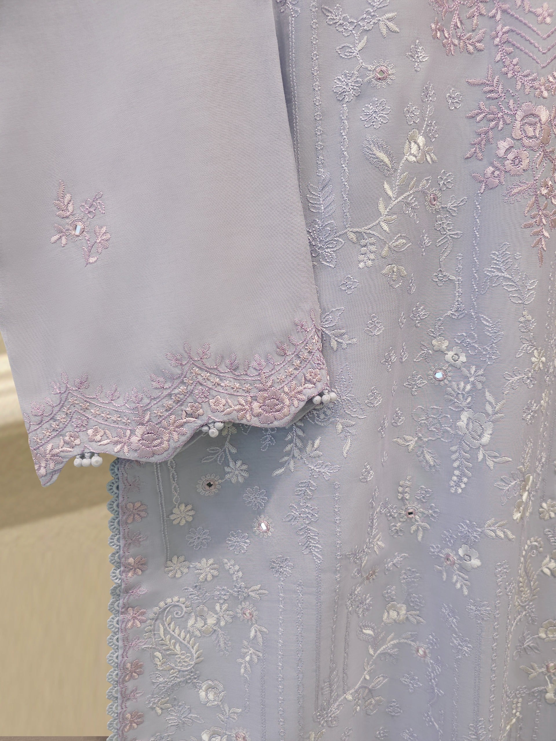 Embroidered Kora  Cotton Shirt S114887