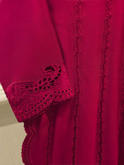 2 Piece - Pure Embroidered Cotton Net Suit S114960