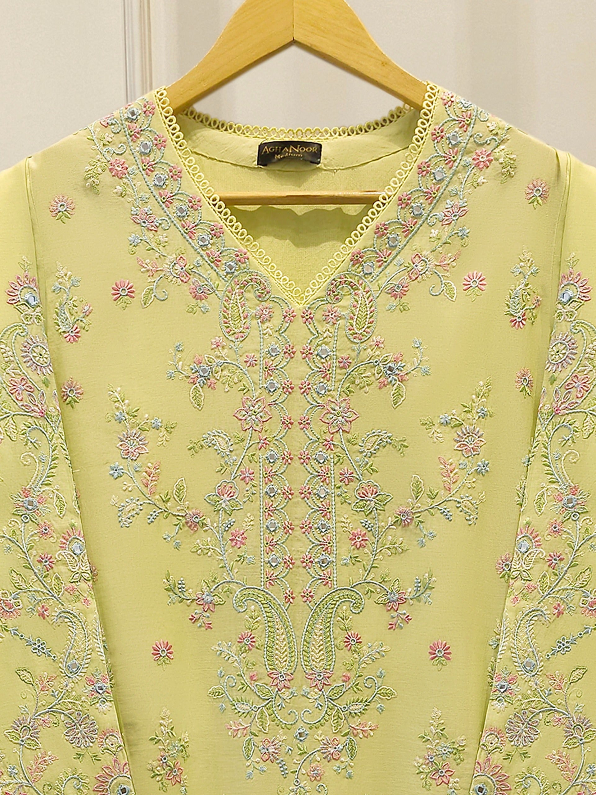 Embroidered Kora  Cotton Shirt S114497