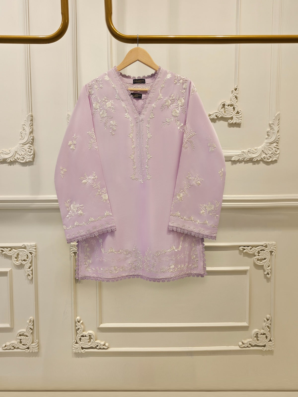 2 Piece- Pure Sheesha Silk Embroidered Suit S114962