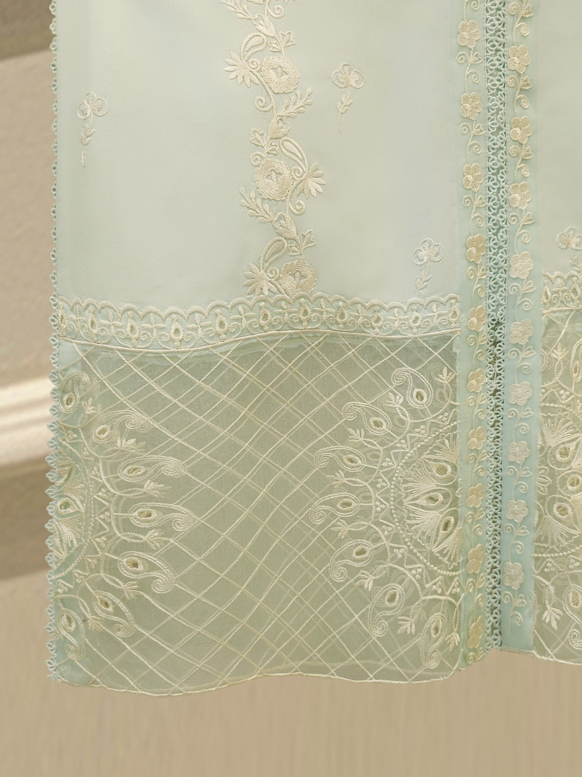 2 Piece - Embroidered Cambric Suit S114961
