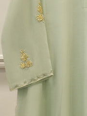 Pure Embroidered Cotton Net Suit S114970