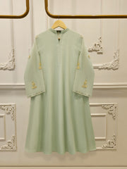 Pure Embroidered Cotton Net Suit S114970