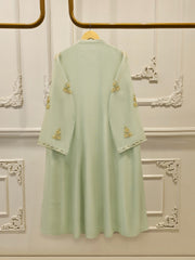 Pure Embroidered Cotton Net Suit S114970