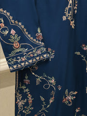 3 Piece - Pure Khaddi Silk Embroidered  Suit S115040