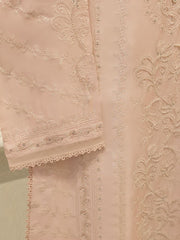 3 Piece- Pure  Sheesha Silk Embroidered Suit S115122