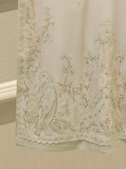 3 Piece- Pure  Sheesha Silk Embroidered Suit S115118