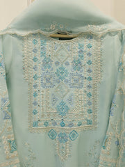 3 Piece - Pure Khaddi Silk Embroidered  Suit S115124