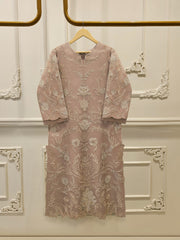 2 Piece - Pure Organza Embroidered Suit S114939