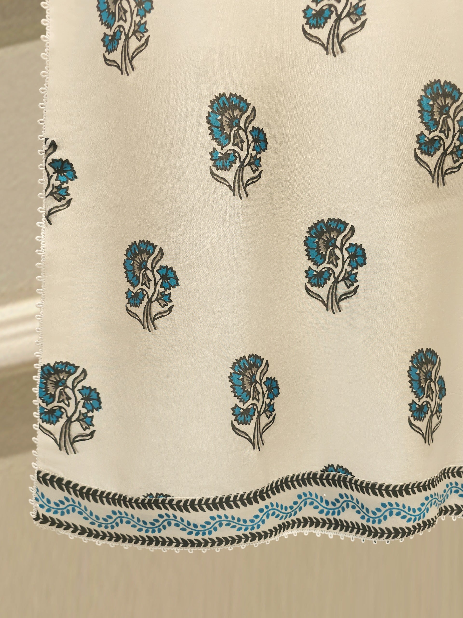 3 Piece- Pure  Sheesha Silk Embroidered Suit S115128