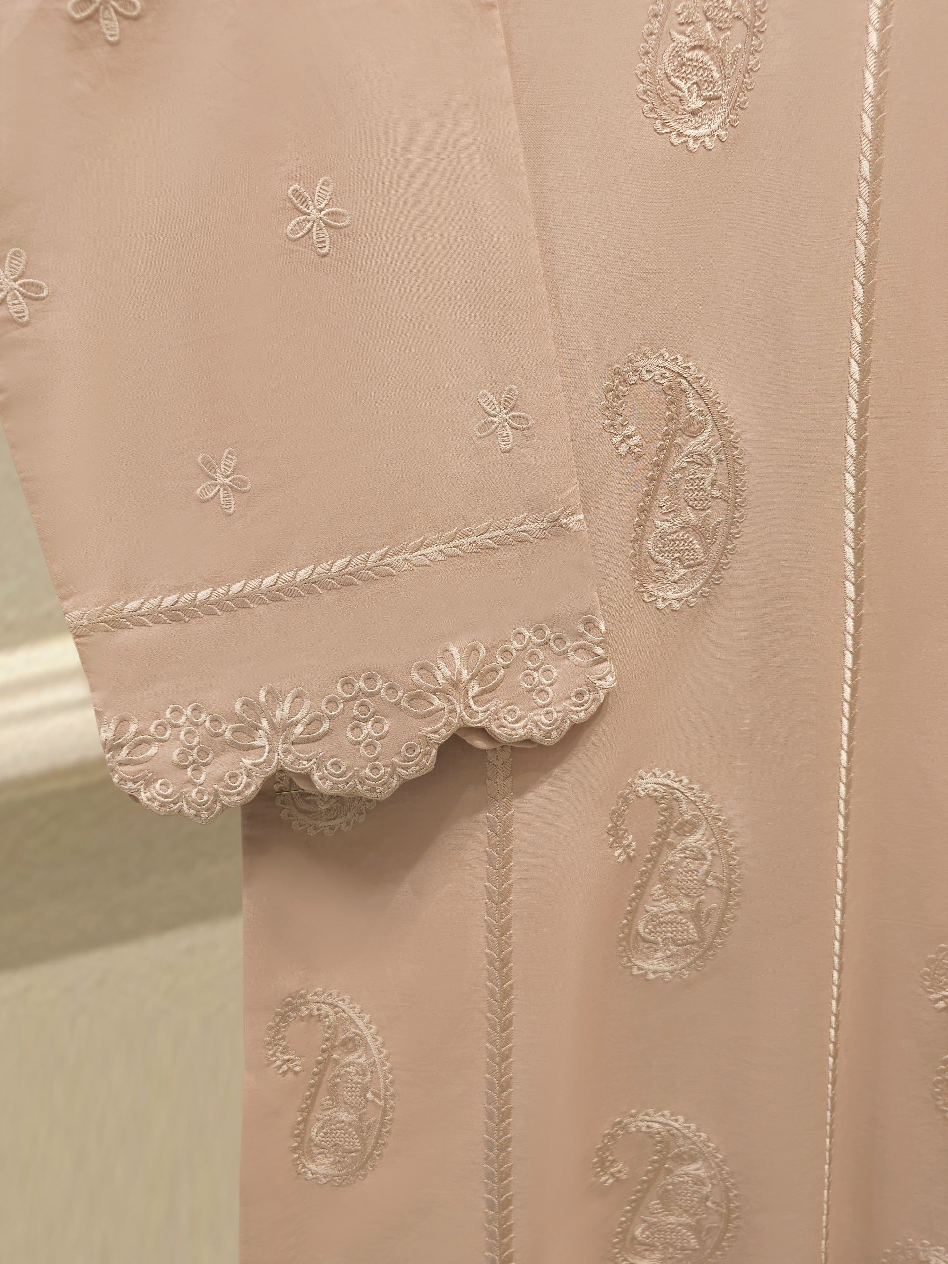2 Piece - Embroidered Cambric Suit S115166