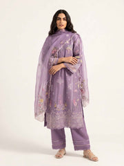 3 Piece - Embroidered Khadi Silk Suit WS00394