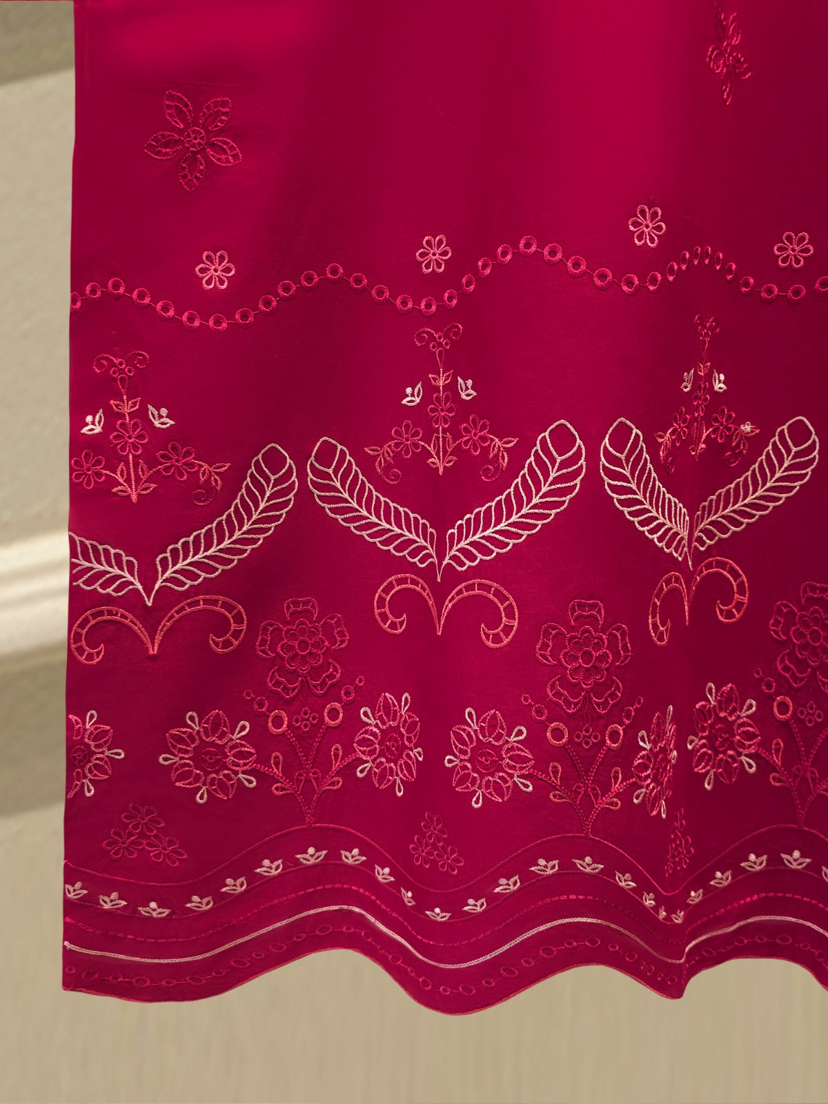 2 Piece - Embroidered Cambric Suit WS00405