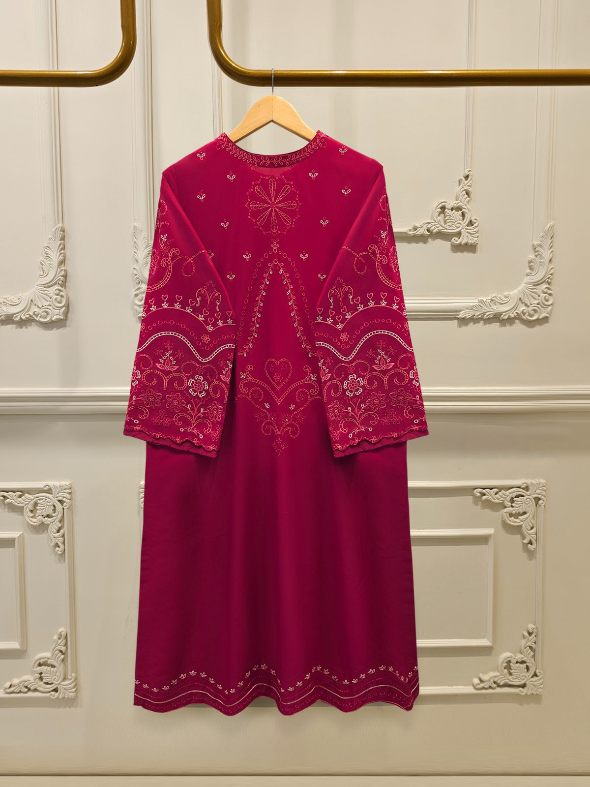 2 Piece - Embroidered Cambric Suit WS00405