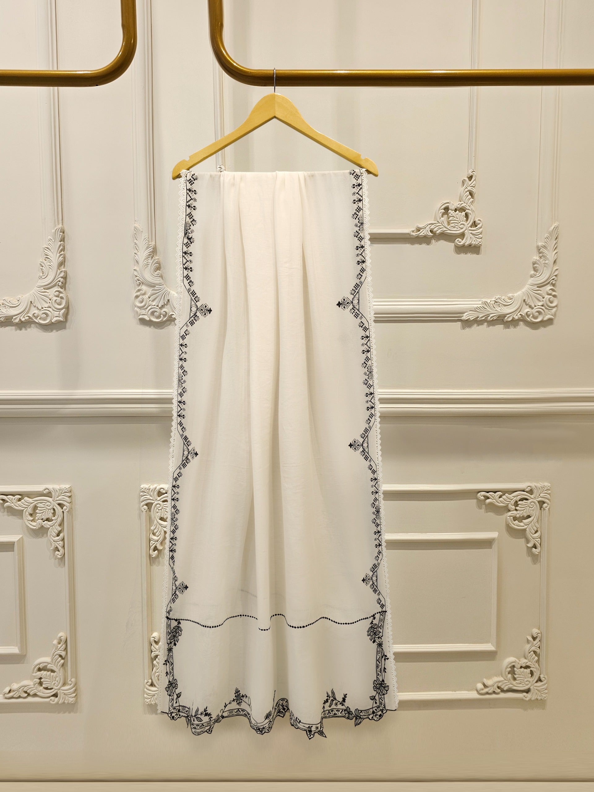 3 Piece - Embroidered Cambric Suit S115246