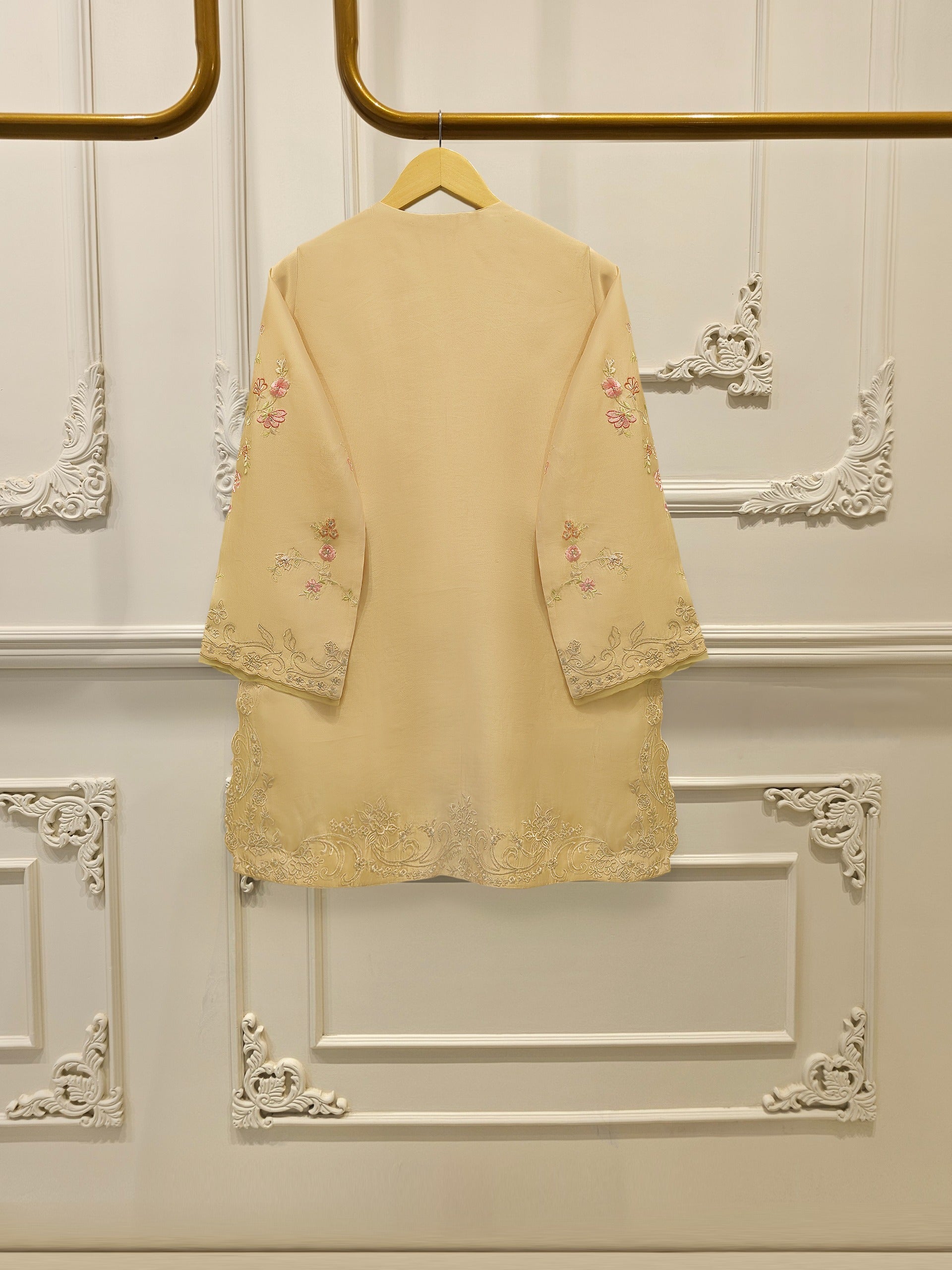 2 Piece- Pure Sheesha Silk Embroidered Suit S115310
