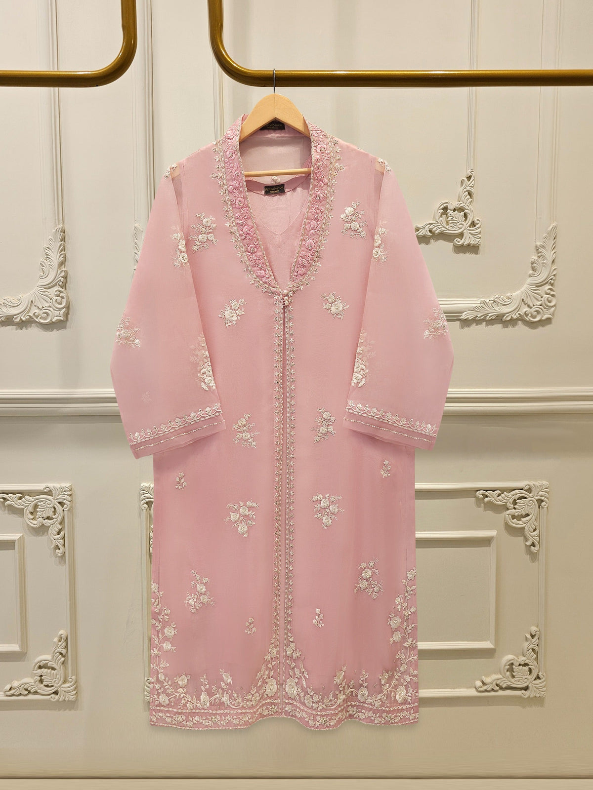 Pure Organza Embroidered Shirt S110121