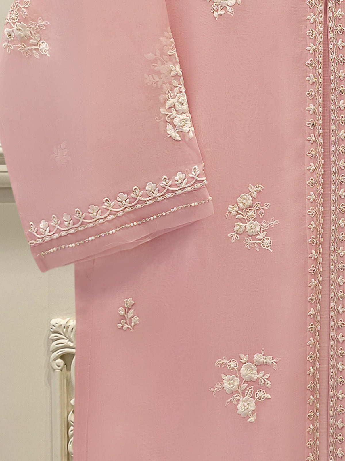 Pure Organza Embroidered Shirt S110121