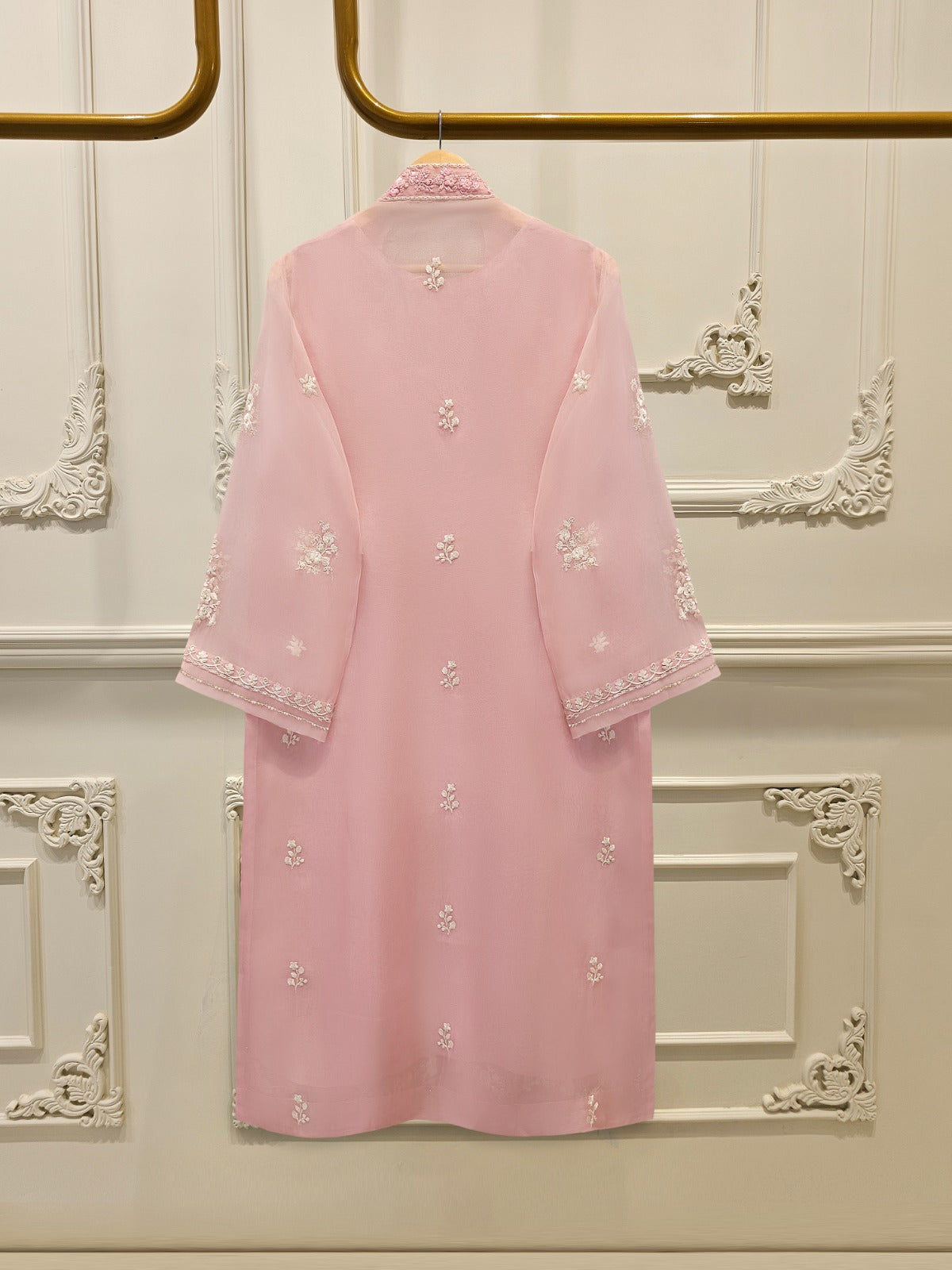 Pure Organza Embroidered Shirt S110121
