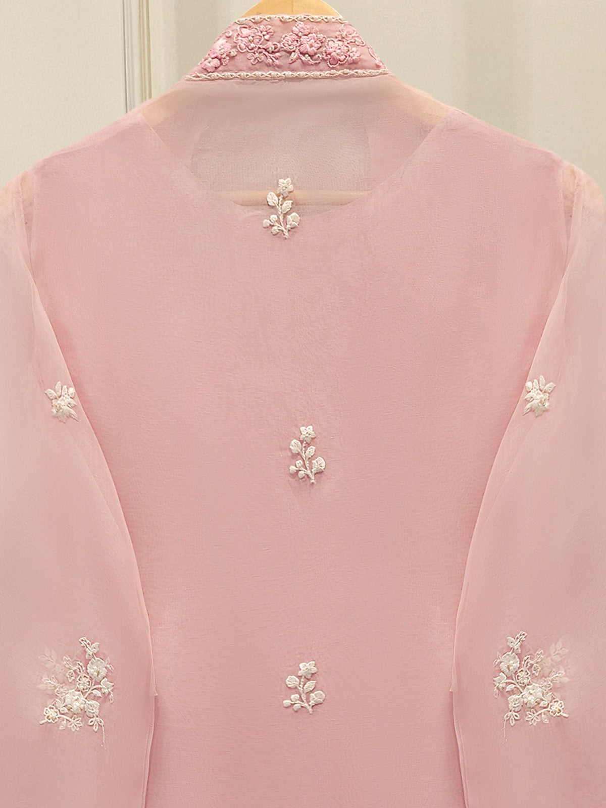 Pure Organza Embroidered Shirt S110121
