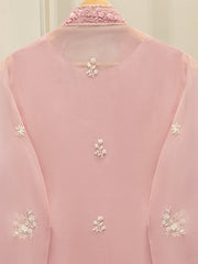 Pure Organza Embroidered Shirt S110121