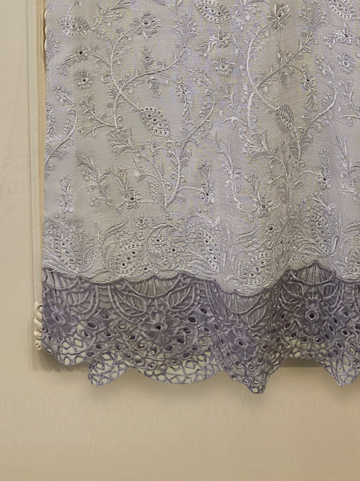 Pure Embroidered Cotton Net Shirt-S114098