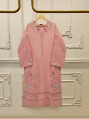 Pure Organza Embroidered Shirt S114689
