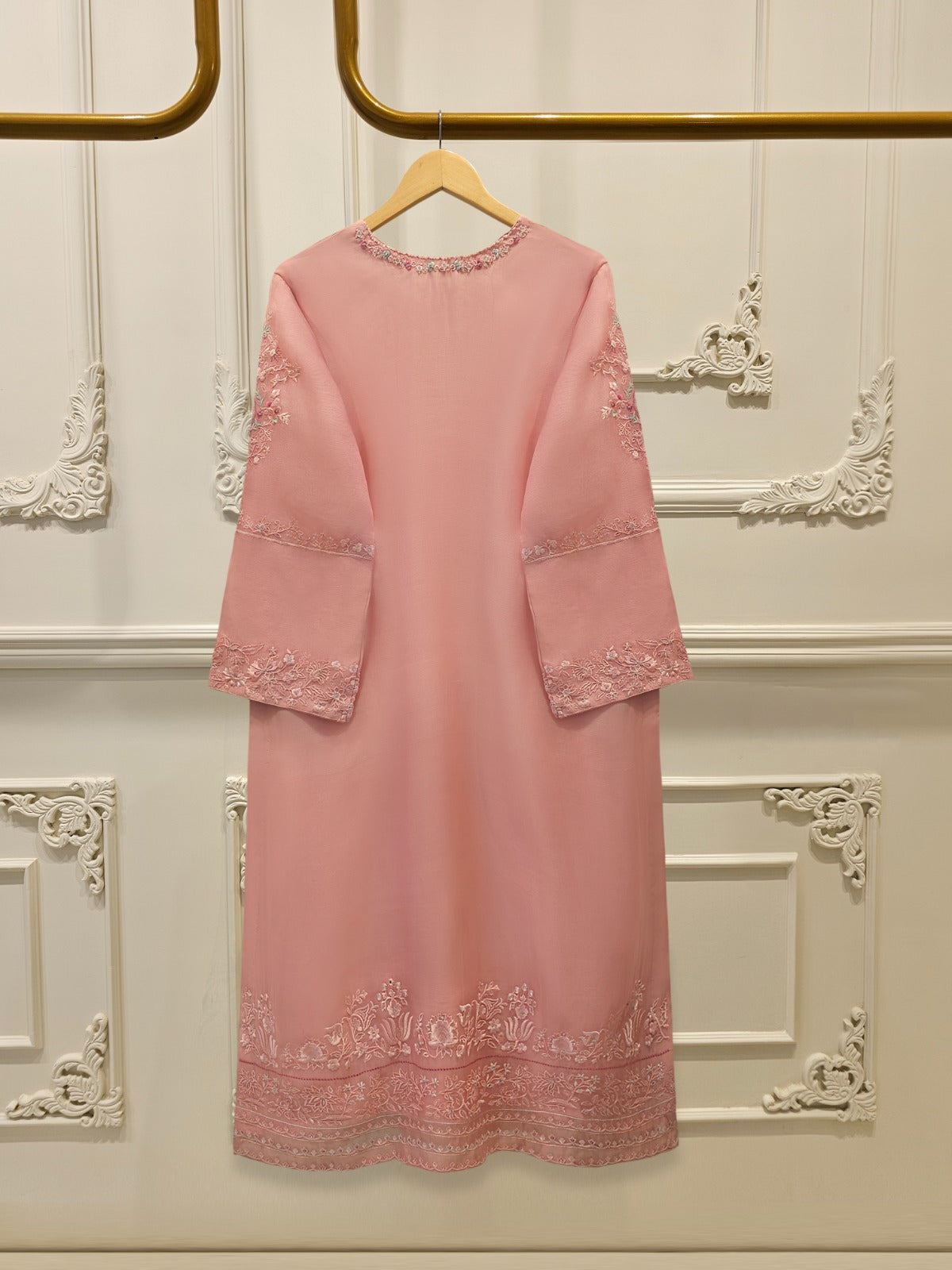 Pure Organza Embroidered Shirt S114689