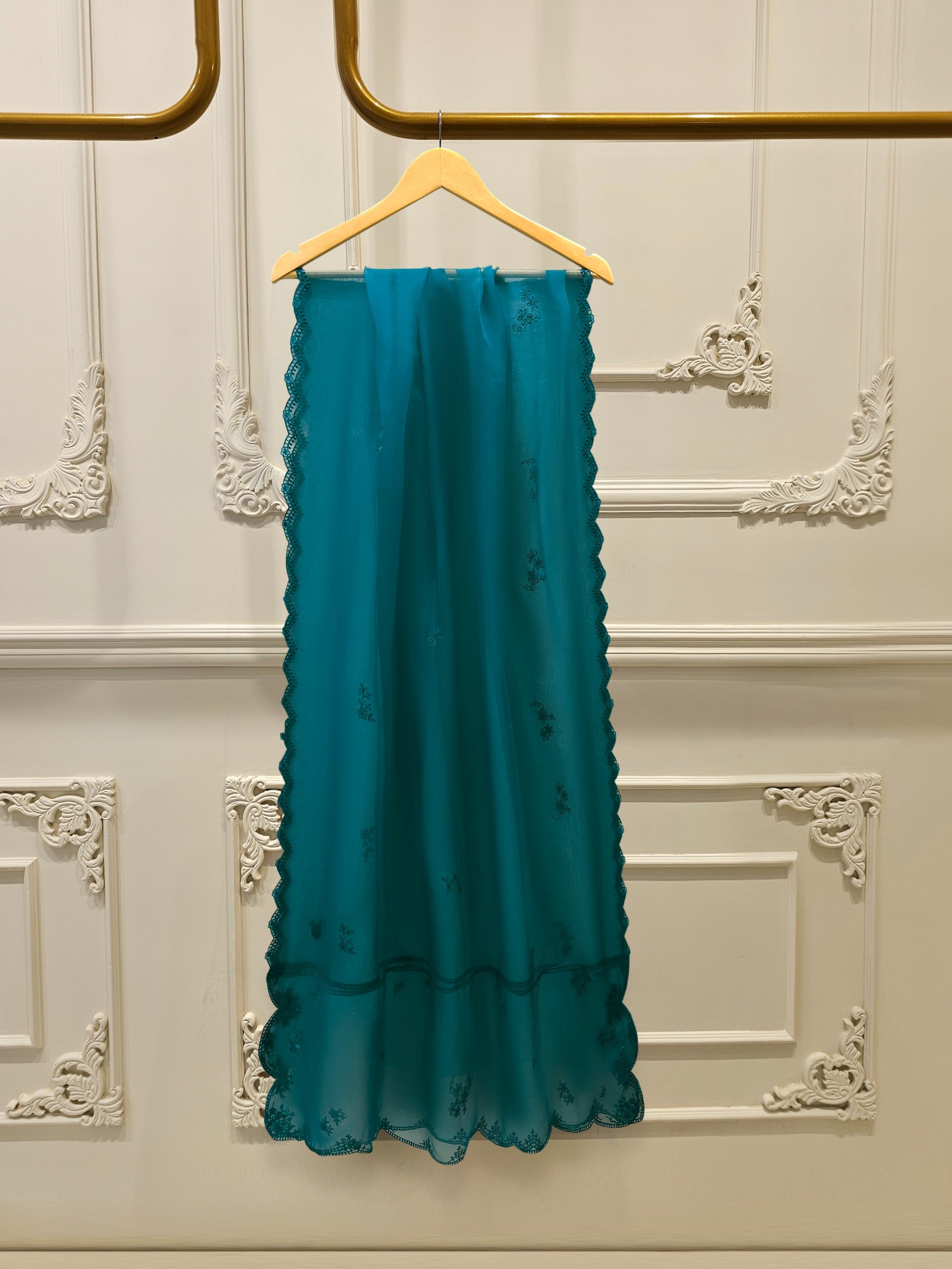3 Piece - Embroidered Khadi Silk Suit WS00408