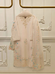 3 Piece - Pure Khaddi Silk Embroidered  Suit S115379