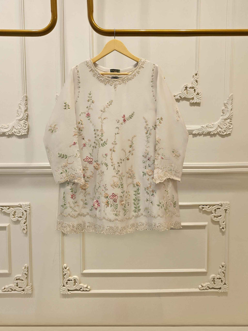 2 Piece- Pure Sheesha Silk Embroidered Suit S115381