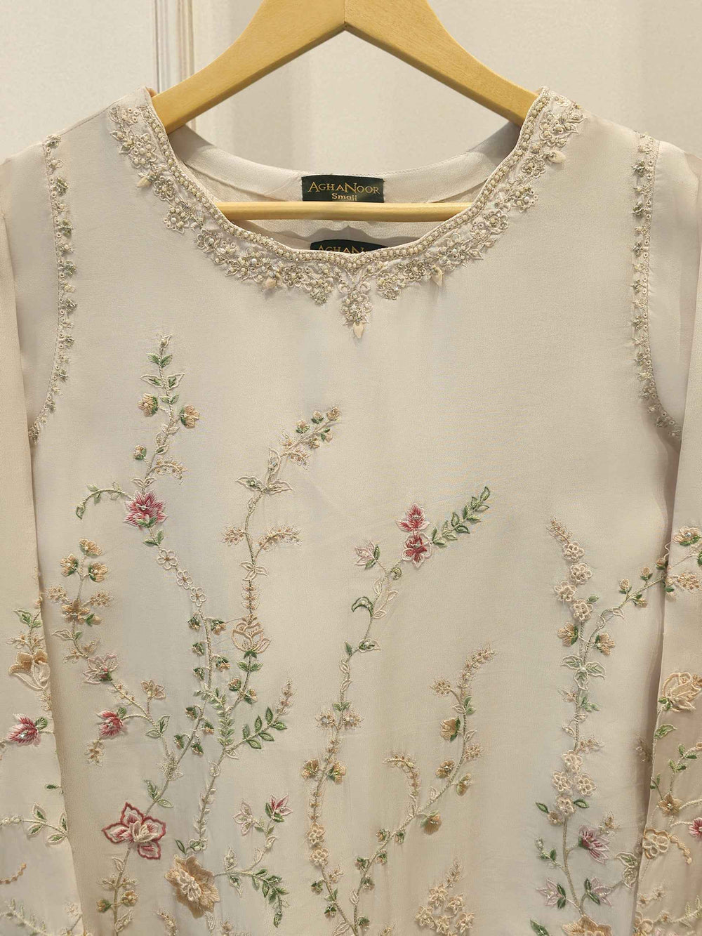 2 Piece- Pure Sheesha Silk Embroidered Suit S115381