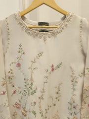 2 Piece- Pure Sheesha Silk Embroidered Suit S115381