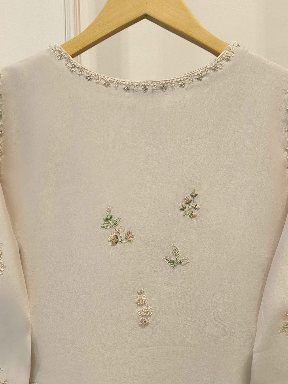 2 Piece- Pure Sheesha Silk Embroidered Suit S115381