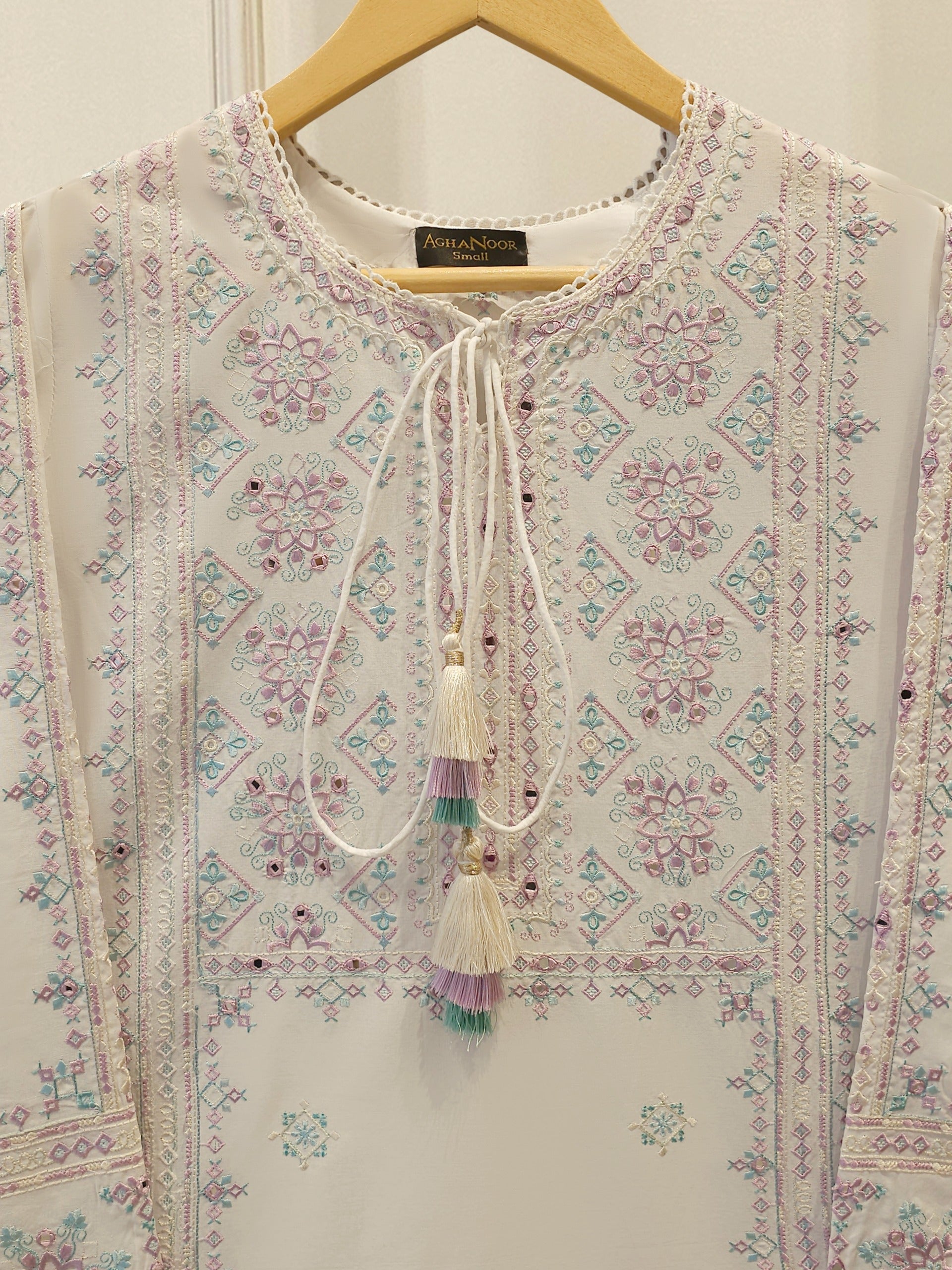 2 Piece - Embroidered Cambric Suit S115290