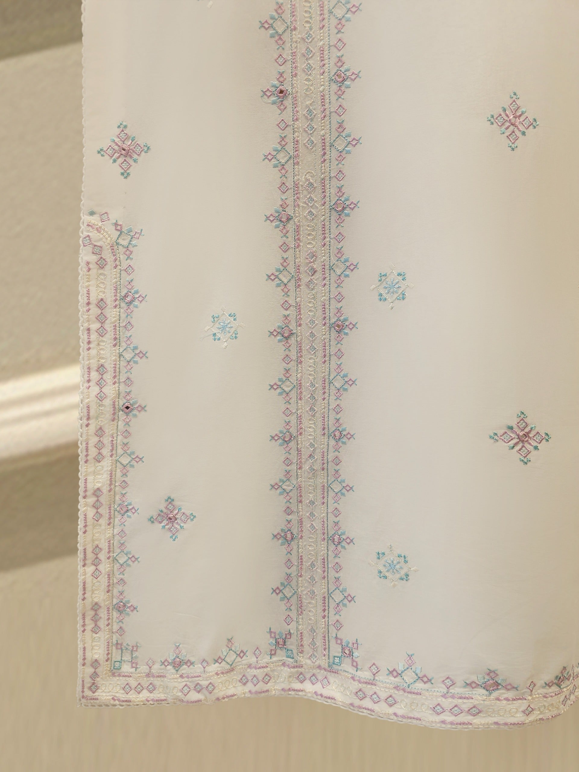2 Piece - Embroidered Cambric Suit S115290