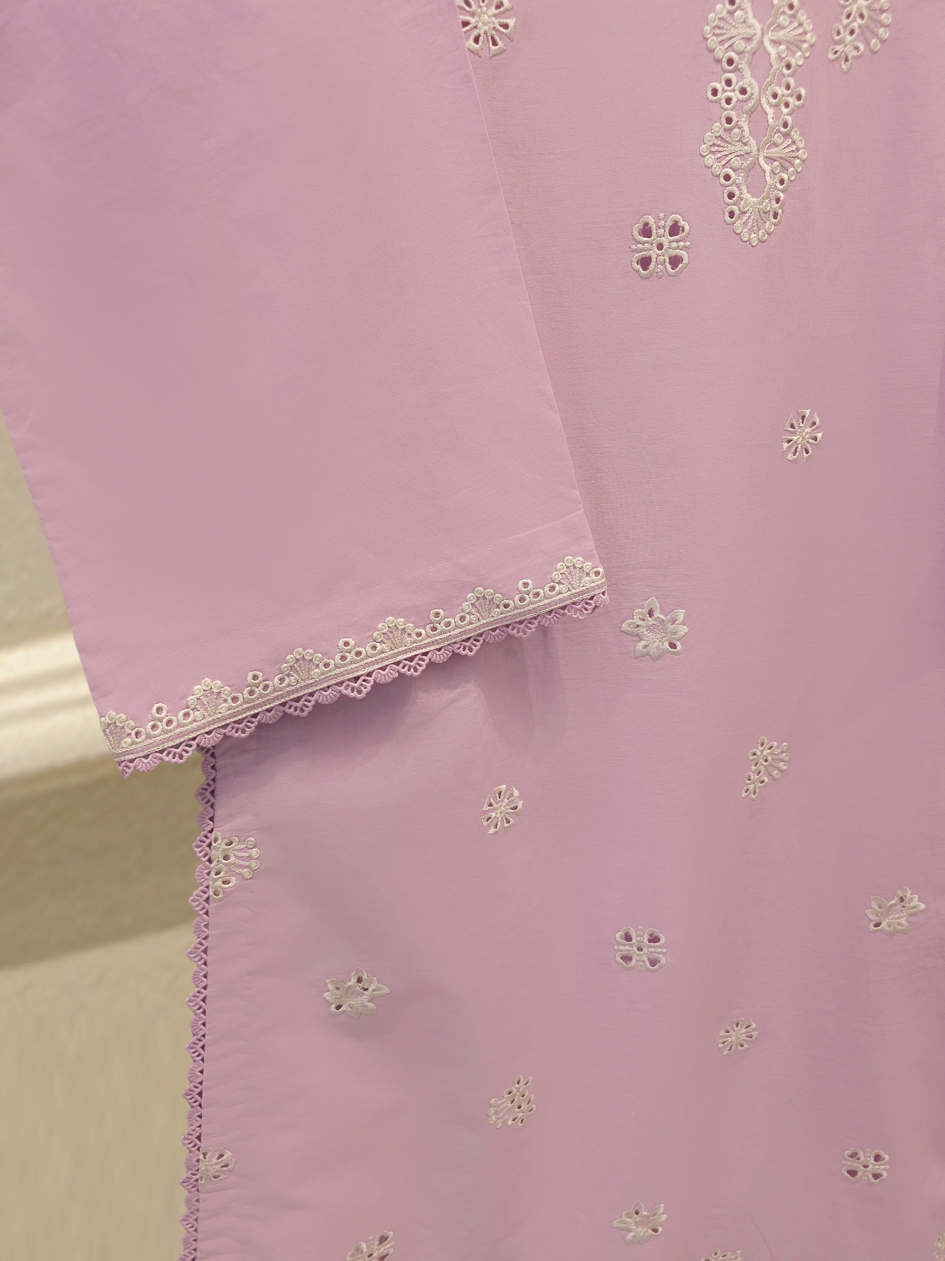 2 Piece - Embroidered Cambric Suit S115321