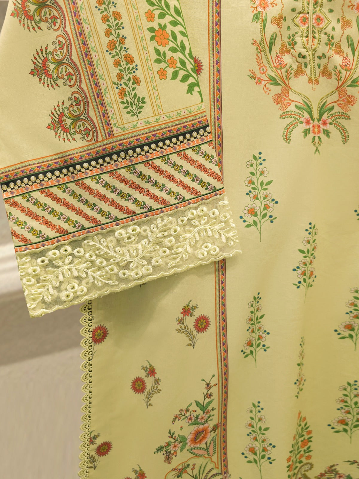 2 Piece -Digital Printed Cambric Suit S115093