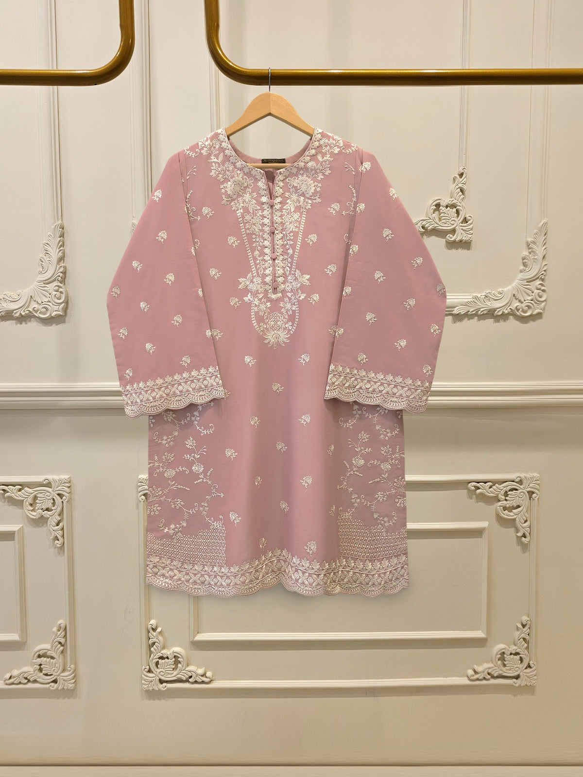 Embroidered Cambric Shirt- S114882
