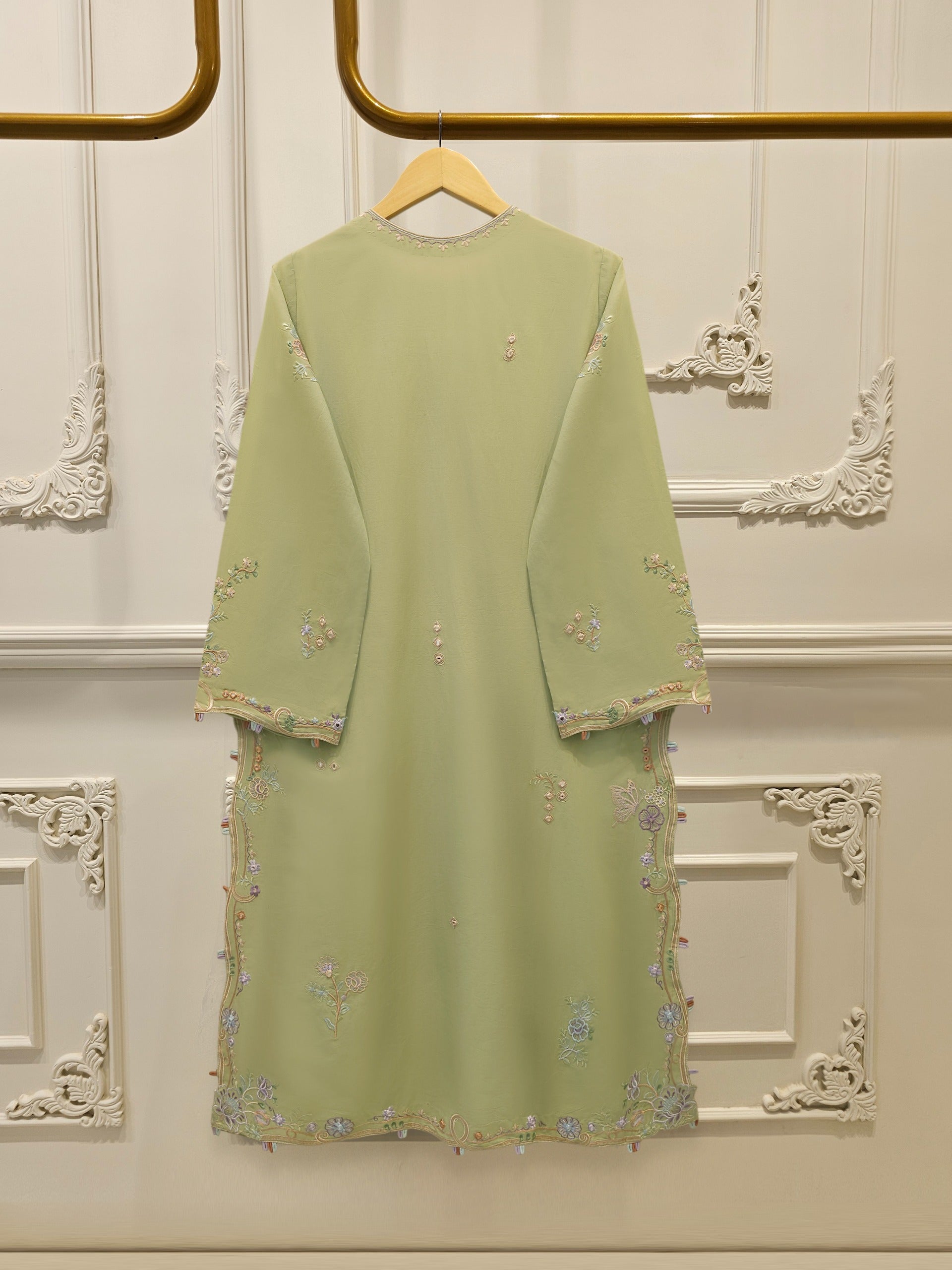 2 Piece - Embroidered Cambric Suit S115525