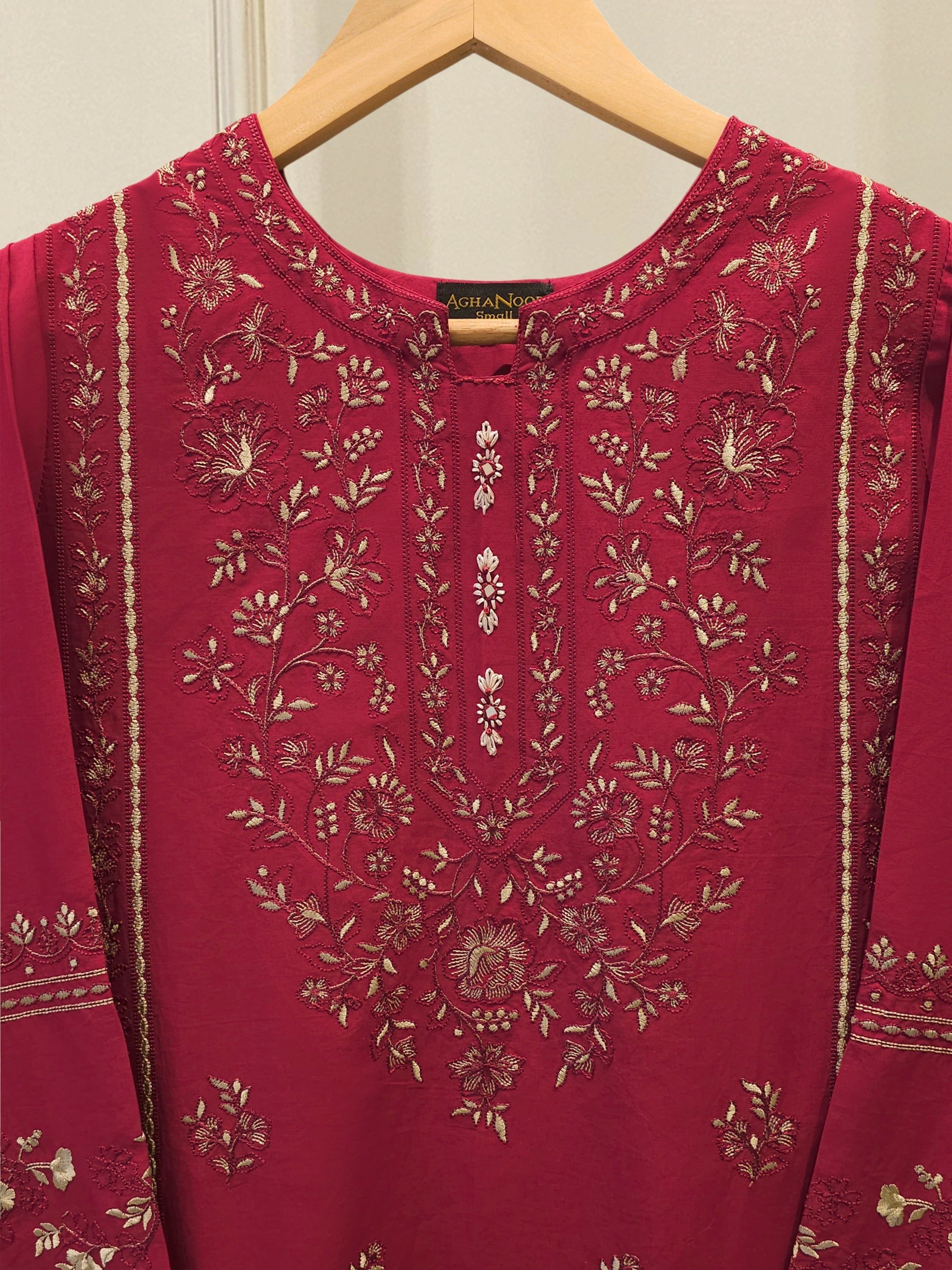 2 Piece - Embroidered Cambric Suit S115543