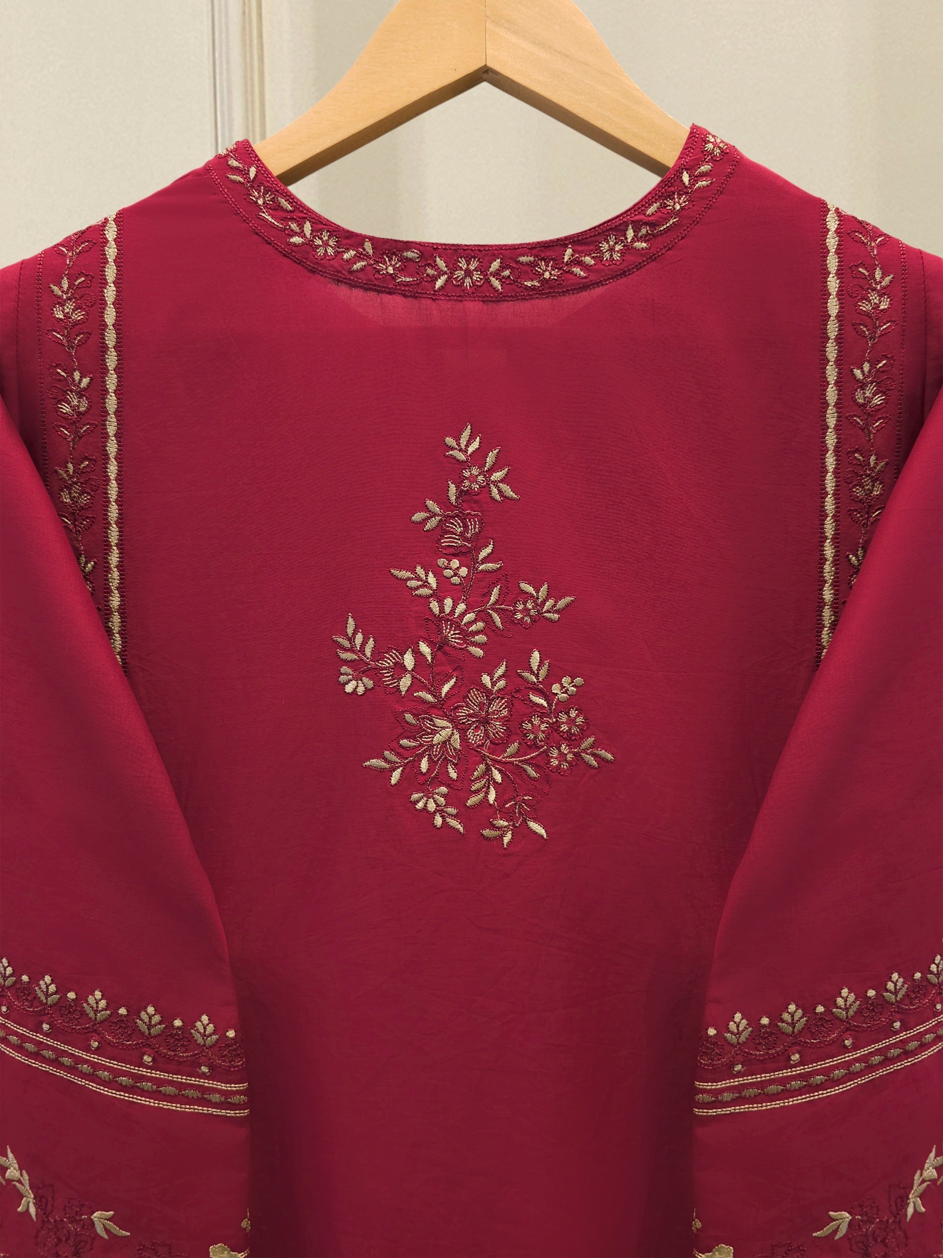 2 Piece - Embroidered Cambric Suit S115543